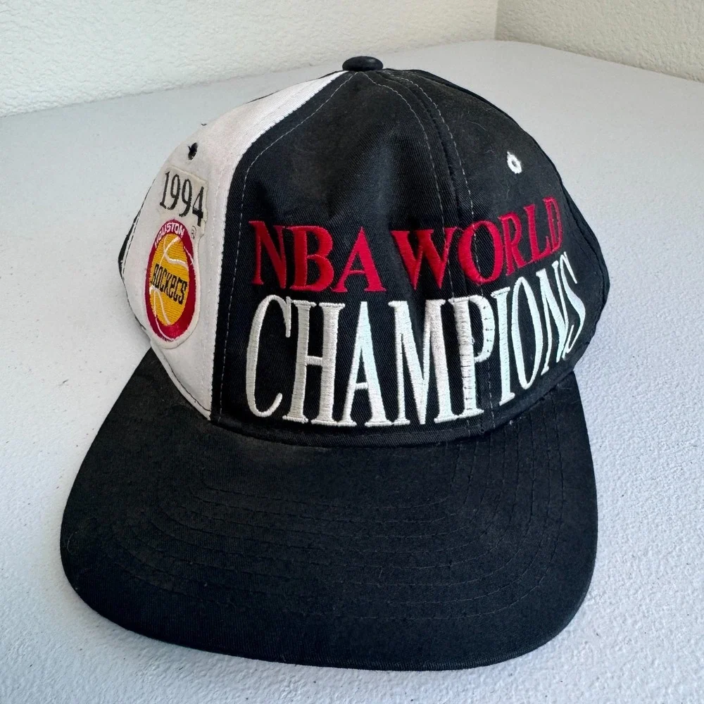 Vintage Starter Houston Rockets 1994 NBA World Champions Hat Snapback 90s Black